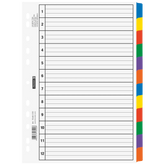 Ringbuchregister | A4, 12 Blatt, weiß